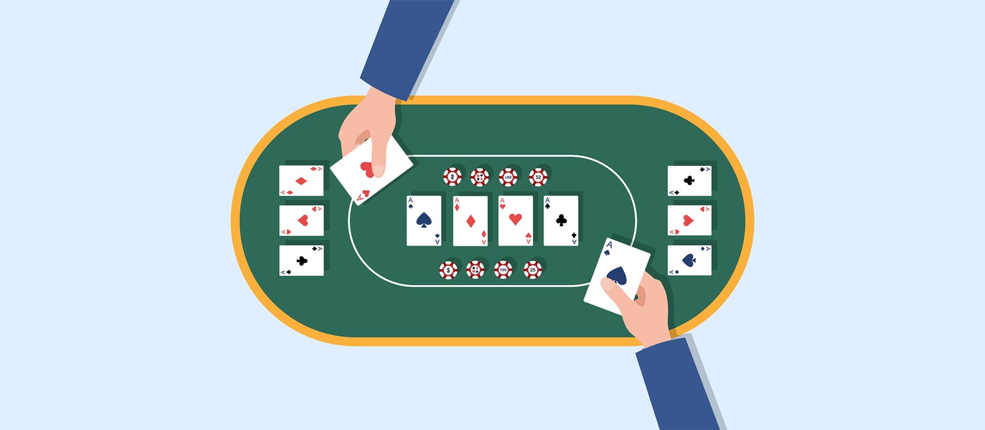 Poker at casinos online.